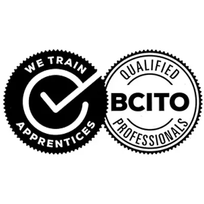 BCITO Qualified Professionals and We Train Apprentices marks